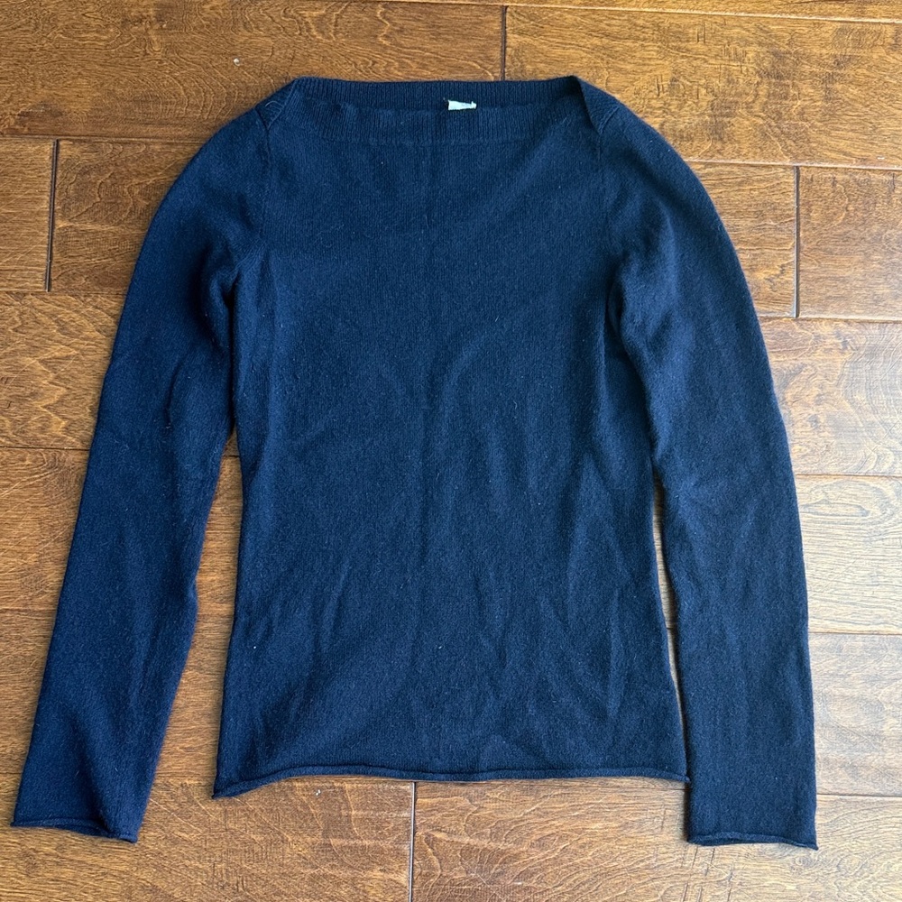 Cashmere Navy Women's Sweater